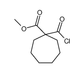 methyl 1-carbonochloridoylcycloheptane-1-carboxylate Structure