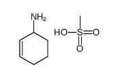 cyclohex-2-en-1-amine,methanesulfonic acid Structure