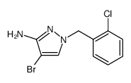 1H-Pyrazol-3-amine, 4-bromo-1-[(2-chlorophenyl)methyl]结构式