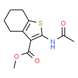 methyl 2-acetamido-4,5,6,7-tetrahydrobenzo[b]thiophene-3-carboxylate结构式