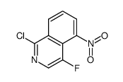 1-Chloro-4-fluoro-5-nitroisoquinoline Structure