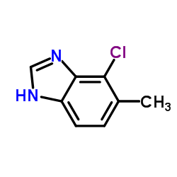 7-氯-6-甲基-1H-苯并咪唑结构式