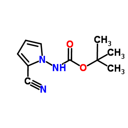 tert-Butyl (2-cyano-1H-pyrrol-1-yl)carbamate Structure