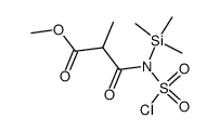 methyl 3-((chlorosulfonyl)(trimethylsilyl)amino)-2-methyl-3-oxopropanoate Structure