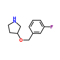 3-[(3-Fluorobenzyl)oxy]pyrrolidine Structure