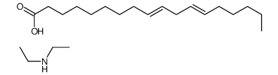 (9Z,12Z)-octadeca-9,12-dienoic acid, compound with diethylamine (1:1)结构式