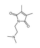 1-[2-(dimethylamino)ethyl]-3,4-dimethylpyrrole-2,5-dione结构式