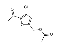 (5-acetyl-4-chlorofuran-2-yl)methyl acetate Structure
