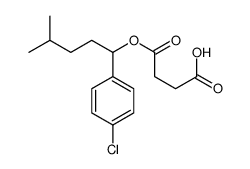 4-[1-(4-chlorophenyl)-4-methylpentoxy]-4-oxobutanoic acid Structure