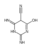 2,4-diamino-6-oxo-5H-pyrimidine-5-carbonitrile结构式
