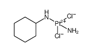 Platinum, amminedichloro(cyclohexanamine)-, (SP-4-3) Structure