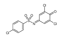 Benzenesulfonamide, 4-chloro-N-(3,5-dichloro-4-oxo-2,5-cyclohexadien-1-ylidene) Structure