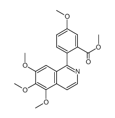 1-(2'-methoxycarbonyl-4'-methoxyphenyl)-5,6,7-trimethoxyisoquinoline Structure