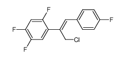 (Z)-1-[3-chloro-1-(4-fluorophenyl)prop-1-en-2-yl]-2,4,5-trifluorobenzene Structure