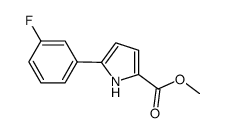 methyl 5-(3-fluorophenyl)-1H-pyrrole-2-carboxylate Structure