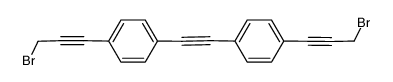bis-(4-(3-bromo-1-propynyl)phenyl)acetylene Structure
