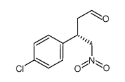 (S)-3-(4-chlorophenyl)-4-nitrobutyraldehyde Structure