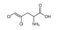 4,5-Dichlor-2-amino-4-pentensaeure Structure