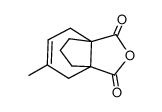 (+-)-5-methyl-4,7-dihydro-indane-3ar,7ac-dicarboxylic acid-anhydride结构式