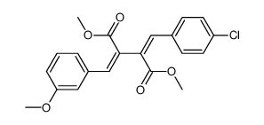 α-p-Chlor-benzyliden-β-m-methoxy-benzyliden-bernsteinsaeure-dimethylester结构式