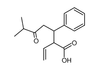 6-Methyl-5-oxo-3-phenyl-2-vinyl-heptanoic acid结构式