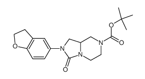 Tert-butyl 2-(2,3-dihydro-1-benzofuran-5-yl)-3-oxohexahydroimidazo[1,5-a]pyrazine-7(1H)-carboxylate Structure