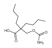 2-butyl-2-carbamoyloxymethyl-hexanoic acid Structure