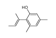 3,5-Dimethyl-2-<α-methyl-propenyl>-phenol Structure