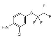 2-chloro-4-(1,1,2,2-tetrafluoroethylsulfanyl)aniline Structure