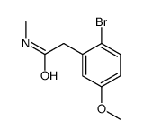 2-(2-Bromo-5-methoxyphenyl)-N-methylacetamide结构式