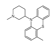 4-methyl-10-(1-methylpiperidin-3-yl)phenothiazine结构式