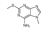7-methyl-2-methylsulfanylpurin-6-amine结构式