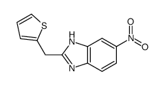 6-nitro-2-(thiophen-2-ylmethyl)-1H-benzimidazole结构式