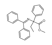 methyl 2-((diphenylmethylene)amino)-2-phenylbutanoate Structure