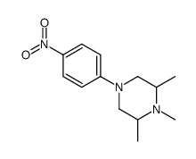 1,2,6-trimethyl-4-(4-nitrophenyl)piperazine Structure