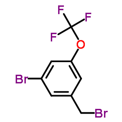 3-Bromo-5-(trifluoromethoxy)benzyl bromide结构式