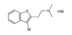 [2-(3-bromo-benzo[b]thiophen-2-yl)-ethyl]dimethyl-amine hydrobromide结构式