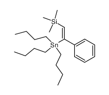 (Z)-1-phenyl-1-(tributylstannyl)-2-(trimethylsilyl)ethene Structure
