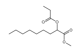 methyl 2-(propionyloxy)nonanoate Structure