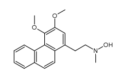 N-(2-(3,4-dimethoxyphenanthren-1-yl)ethyl)-N-methylhydroxylamine结构式