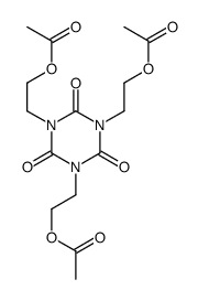 2-[3,5-bis(2-acetyloxyethyl)-2,4,6-trioxo-1,3,5-triazinan-1-yl]ethyl acetate Structure