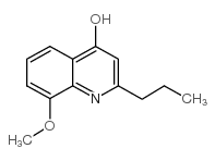 8-甲氧基-2-丙基-4-喹啉醇结构式