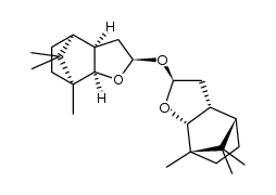 2S-[2α(2'R*,3'aS*,4'S*,7'S*,7'aS*),3aα,4α,7α,7aα]-2,2'-Oxybis[octahydro-7,8,8-trimethyl-4,7-methanobenzofuran]结构式
