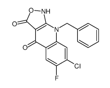 9-Benzyl-7-chloro-6-fluoro[1,2]oxazolo[3,4-b]quinoline-3,4(1H,9H) -dione Structure