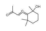 4-(2'-hydroxy-2',6',6'-trimethylcyclohexyliden)but-3-en-2-on Structure