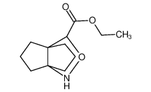 4-ethoxycarbonyl-3-oxa-2-aza<3.3.3>propellane结构式