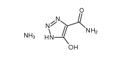 Ammonium 4-carbamoyl-1H-1,2,3-triazol-5-olate Structure