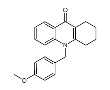 10-(4-methoxybenzyl)-1,2,3,4,9,10-hexahydroacridin-9-one结构式
