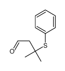 3-methyl-3-phenylsulfanylbutanal结构式