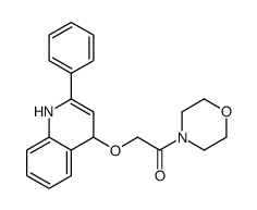 1-morpholin-4-yl-2-[(2-phenyl-1,4-dihydroquinolin-4-yl)oxy]ethanone结构式